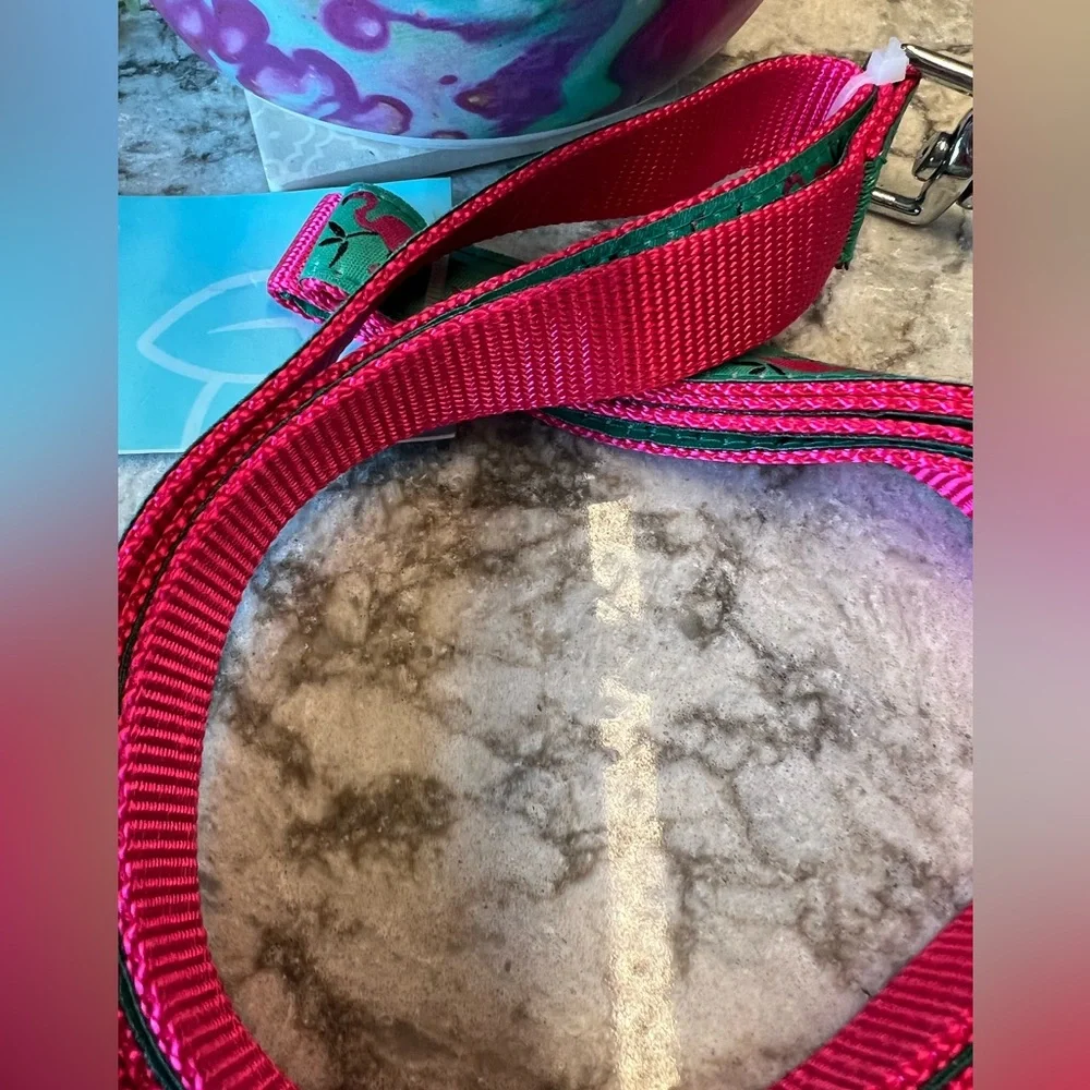 Blueberry Pet Flamingo Print Leash